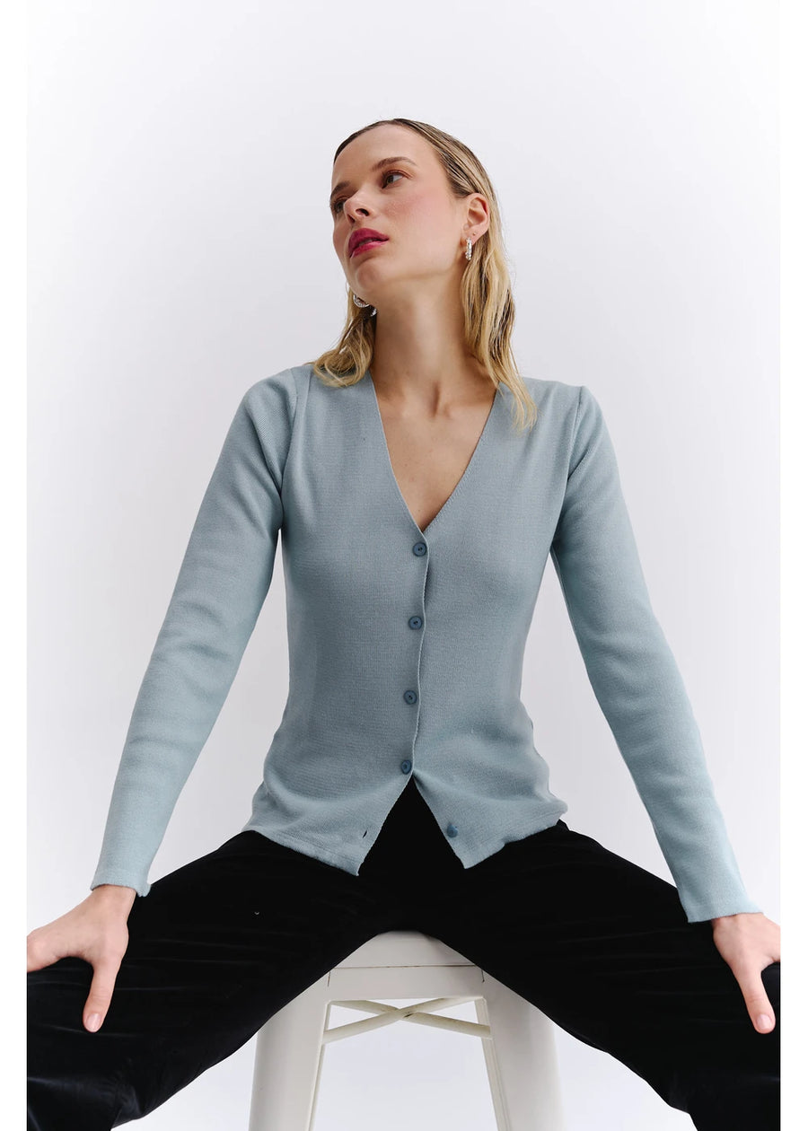 CARDIGAN BASICO TOURMALINE