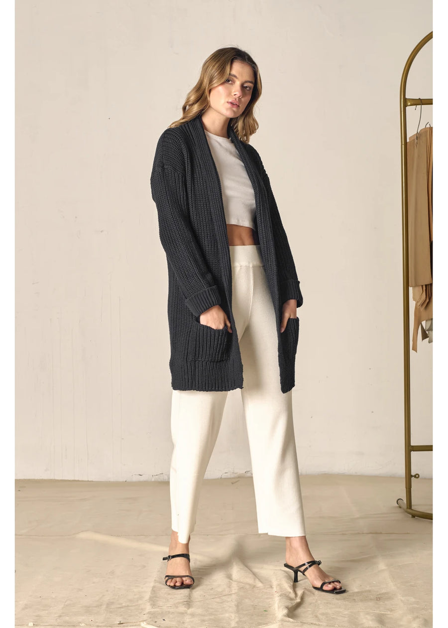 CARDIGAN STELLE NEGRO