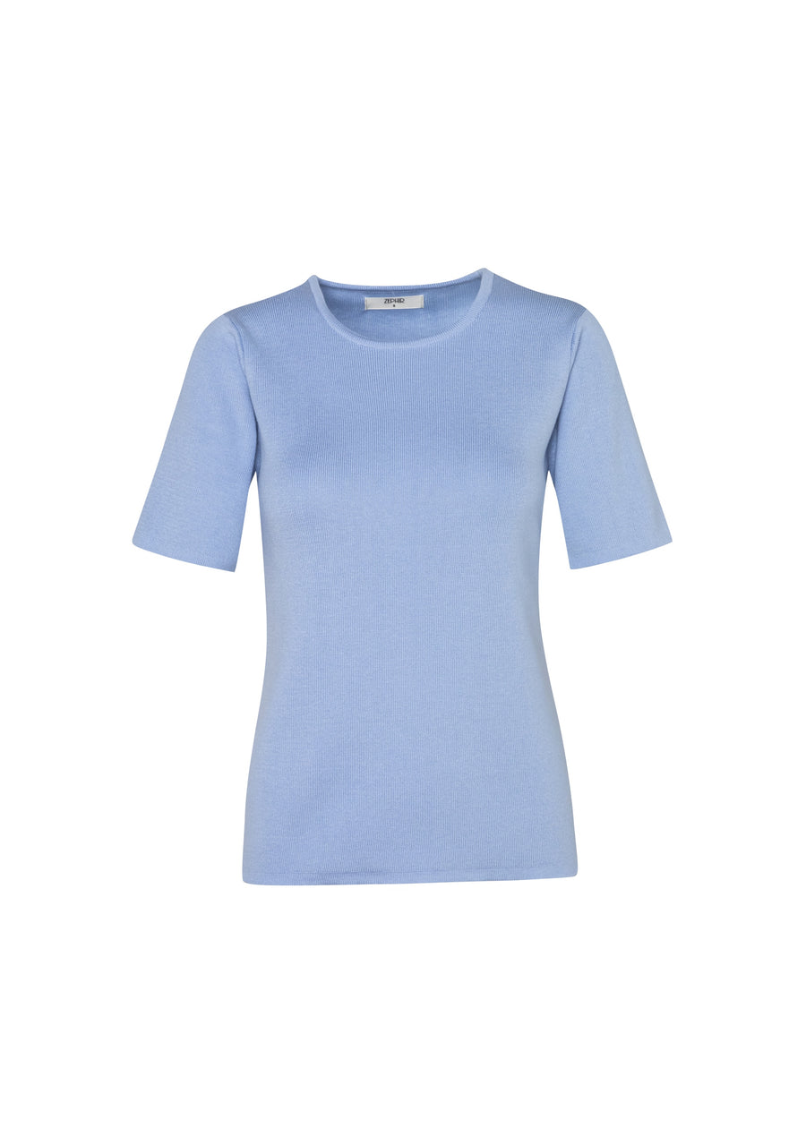 BLUSA BASICA MANGA CORTA THALASSA BLUE