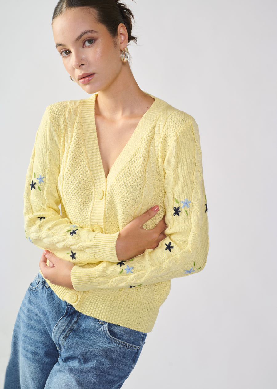 CARDIGAN AMAPOLA BANANA
