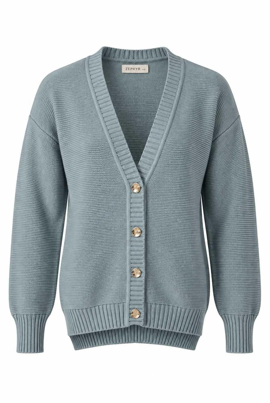 Cardigan Selah tejido en color tourmaline para mujer - Zephir