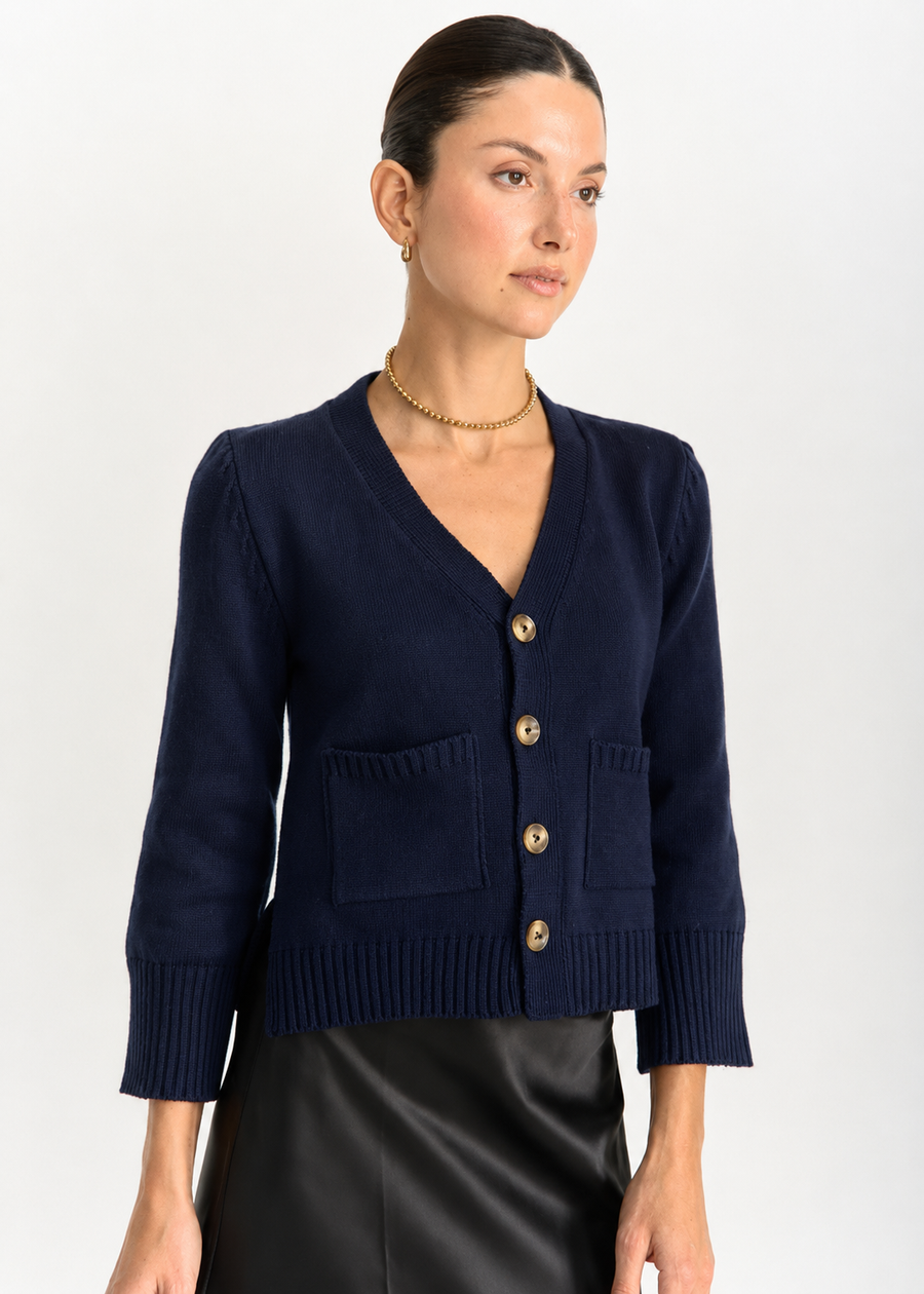 CARDIGAN ELORA AZUL INDIGO