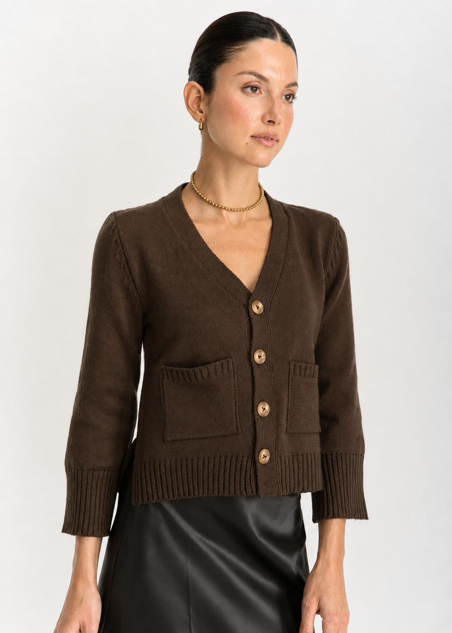 CARDIGAN ELORA CACAO
