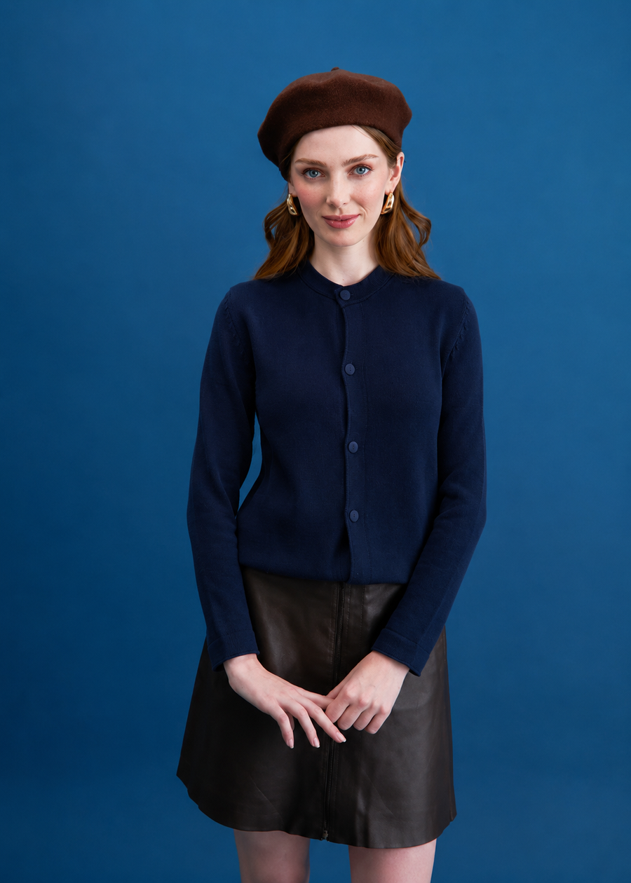 CARDIGAN ANORA AZUL OSCURO