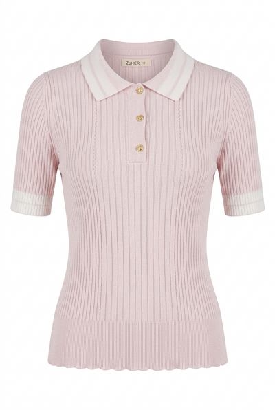 Top Nara tejido en color pink blush para mujer - Zephir