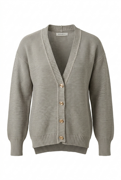 Cardigan Selah tejido en color habano para mujer - Zephir