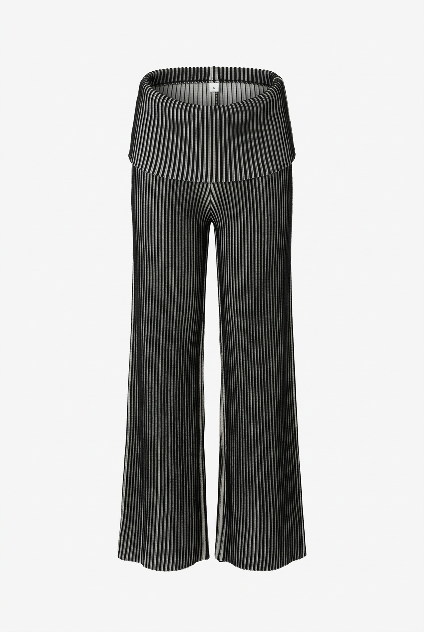 Pantalón Alina tejido en color negro para mujer - Zephir