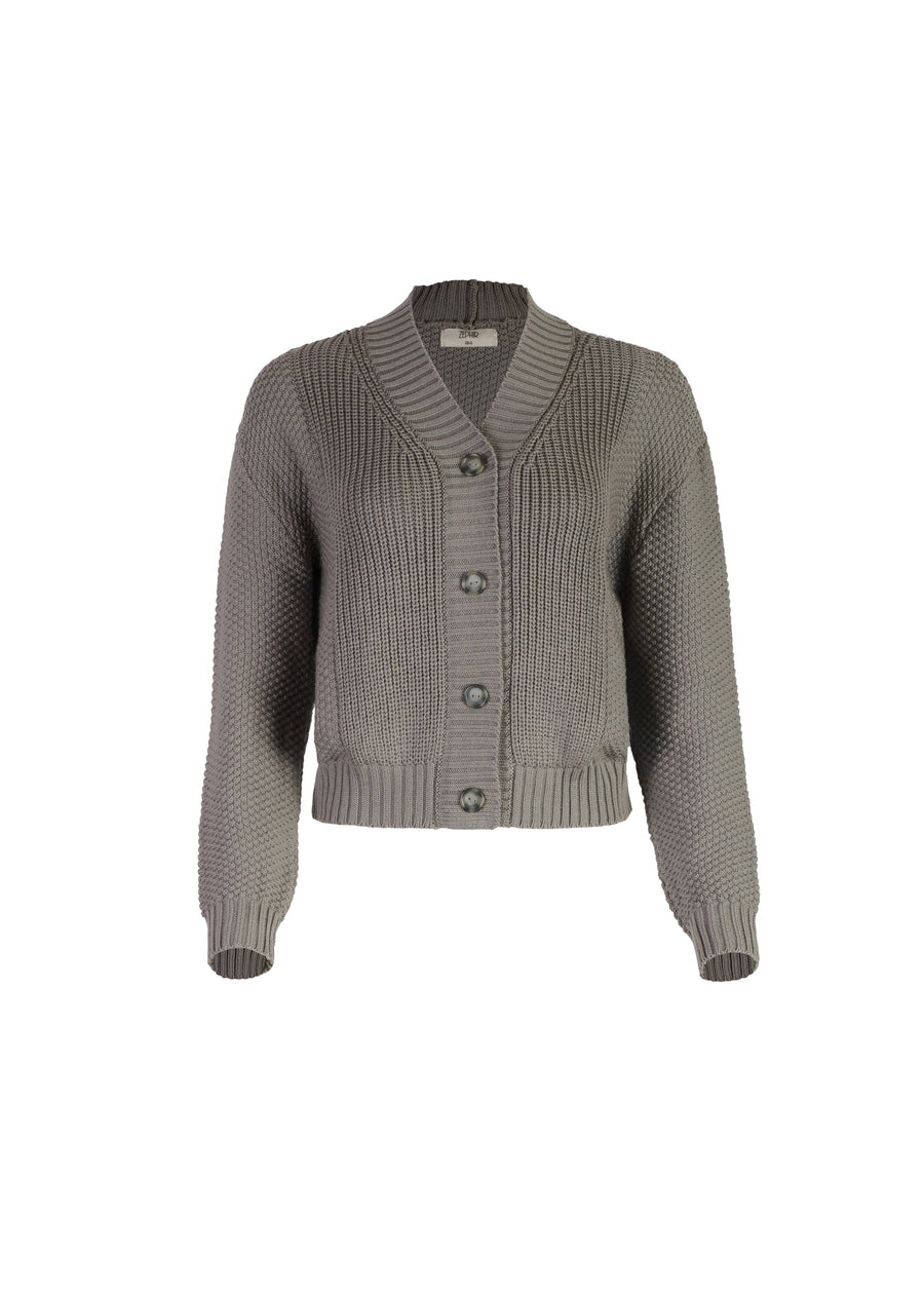 CARDIGAN AMBAR GRIS PERLA