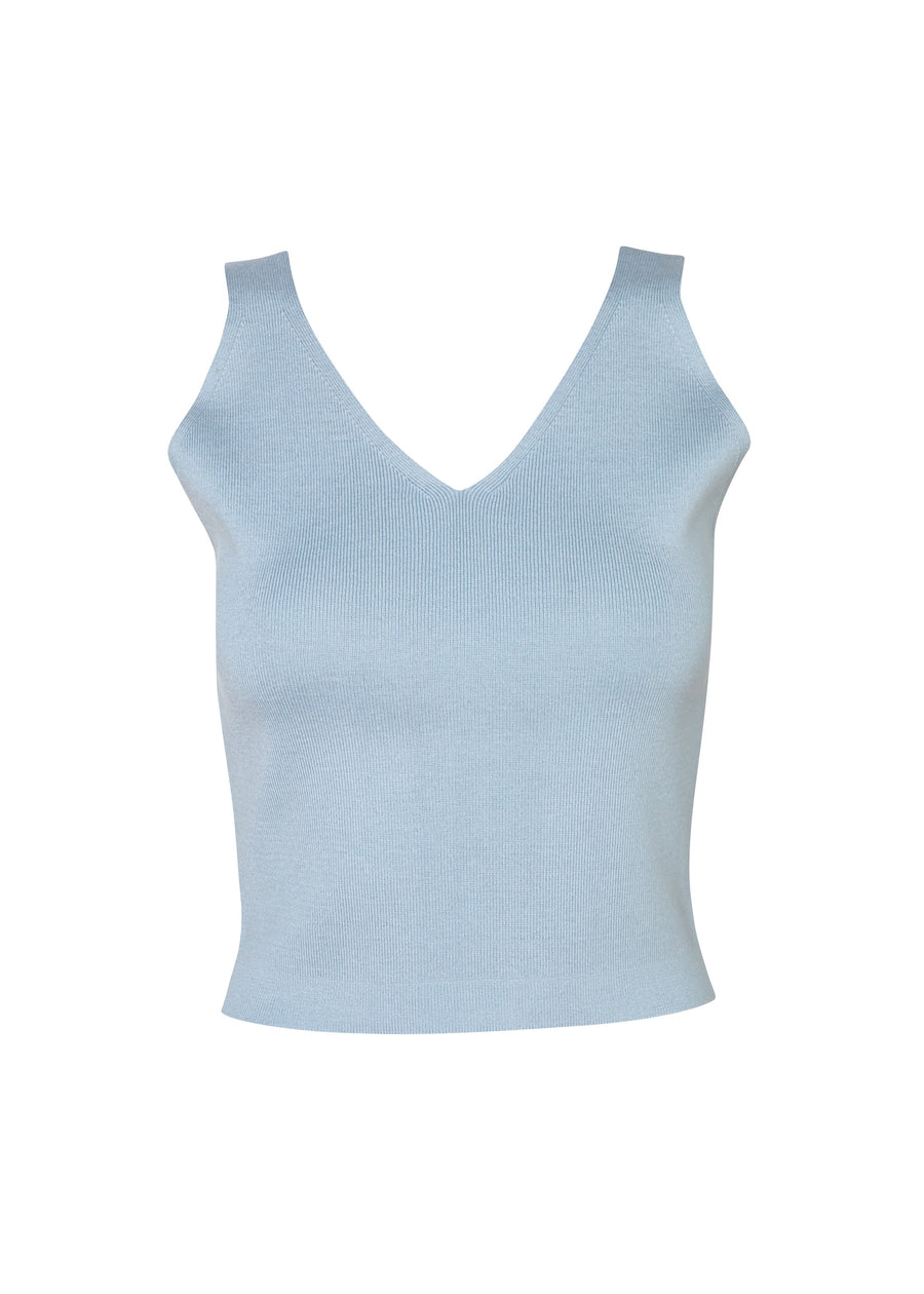 CROP TOP BASICO SKY BLUE
