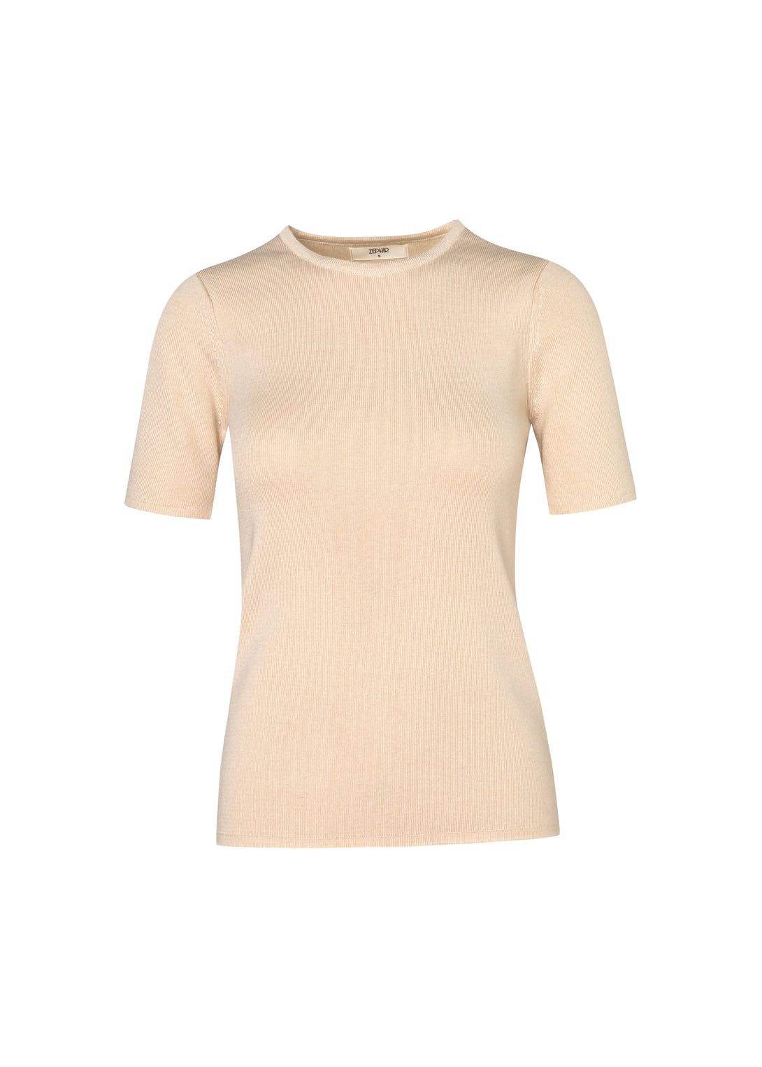 BLUSA BASICA MANGA CORTA en HABANO - Vista frontal | ZEPHIR