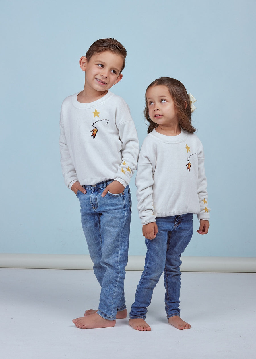 SWEATER BEL KIDS en BLANCO - Vista frontal | ZEPHIR