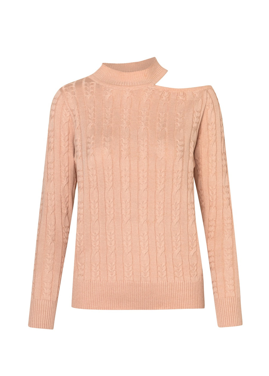 SWEATER HUECO PALO DE ROSA