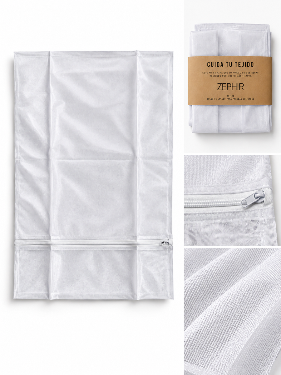 Color_BLANCO | Kit Bolsas de Lavado en color blanco - Zephir