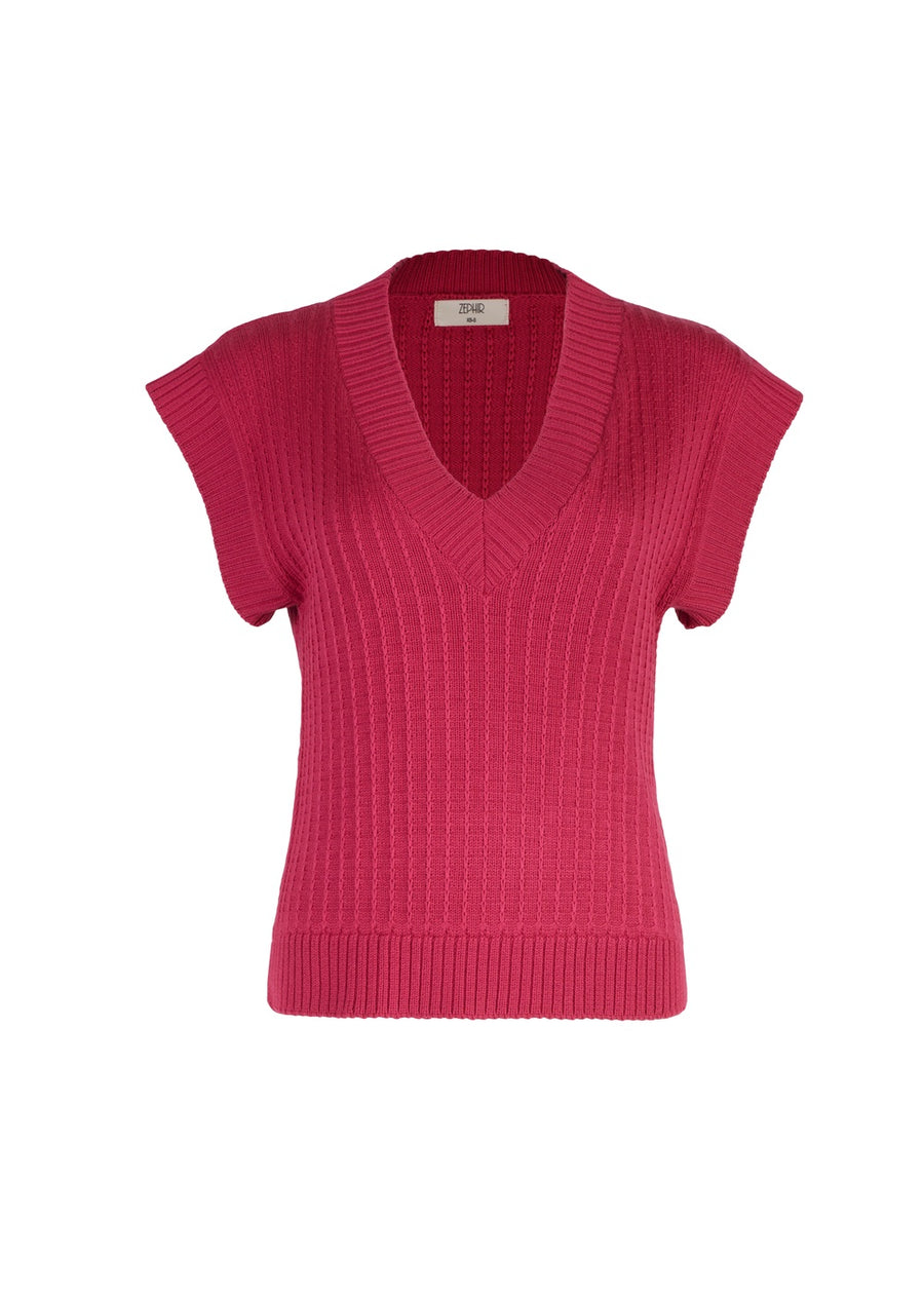 VEST MARSELLA RASPBERRY