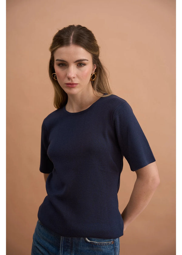 BLUSA BASICA MANGA CORTA