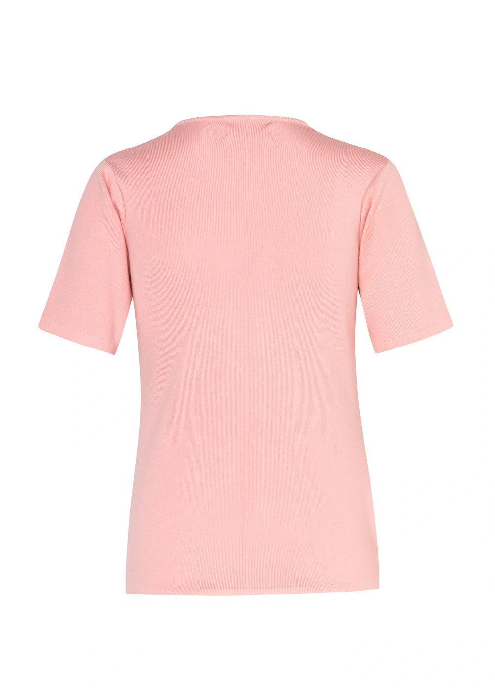 BLUSA BASICA MANGA CORTA en CEREZO - Vista de espalda | ZEPHIR
