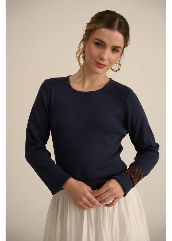 BLUSA BASICA MANGA LARGA