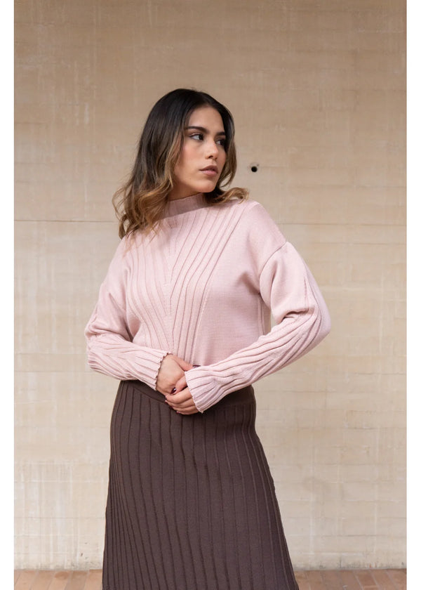 BUZO ARYA en PINK BLUSH - Vista frontal | ZEPHIR