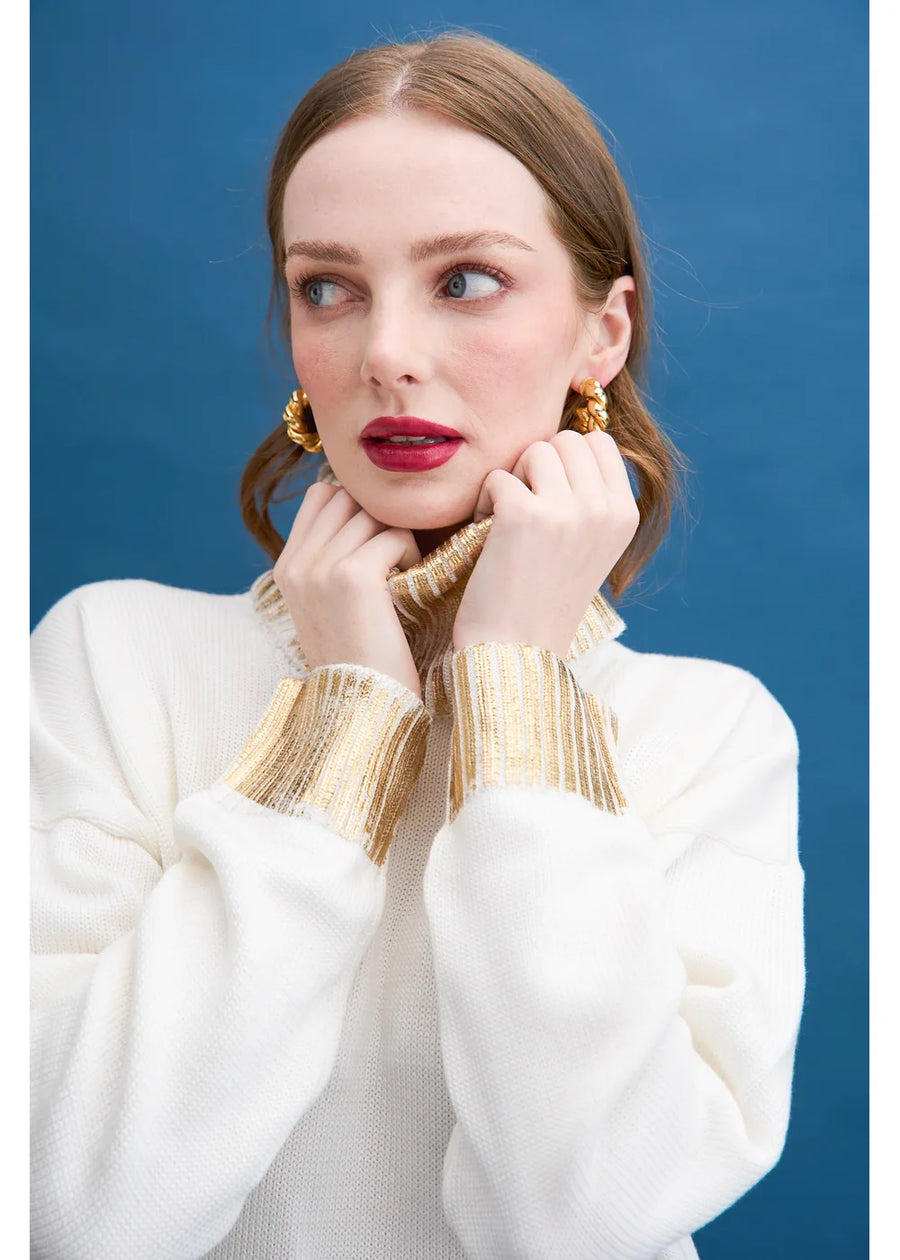 BUZO FOIL BLANCO