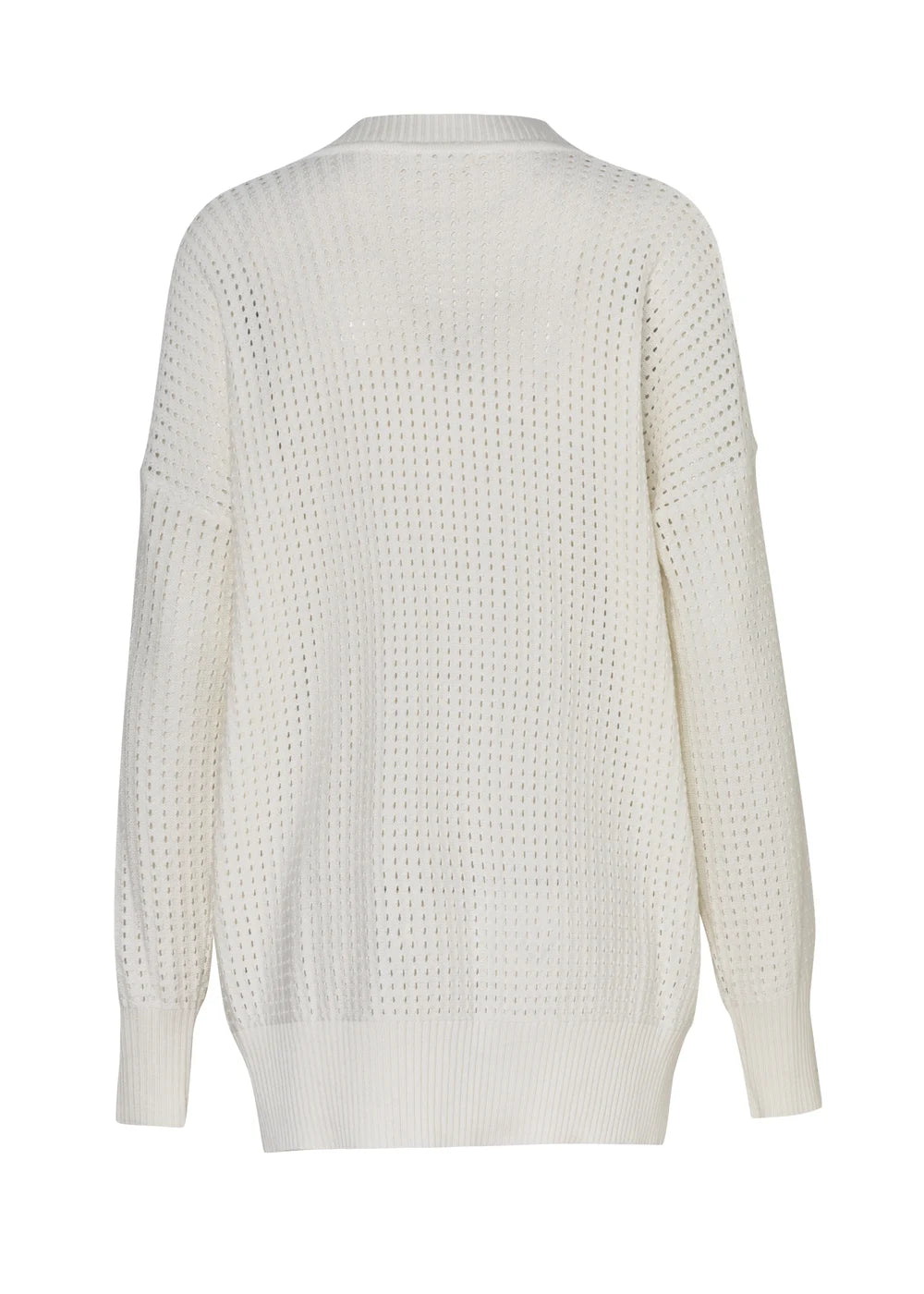 CARDIGAN ADELINE en BLANCO - Vista de espalda | ZEPHIR