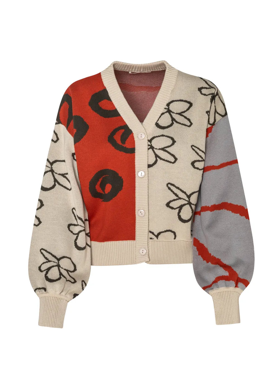 CARDIGAN ADN BURNT ORANGE