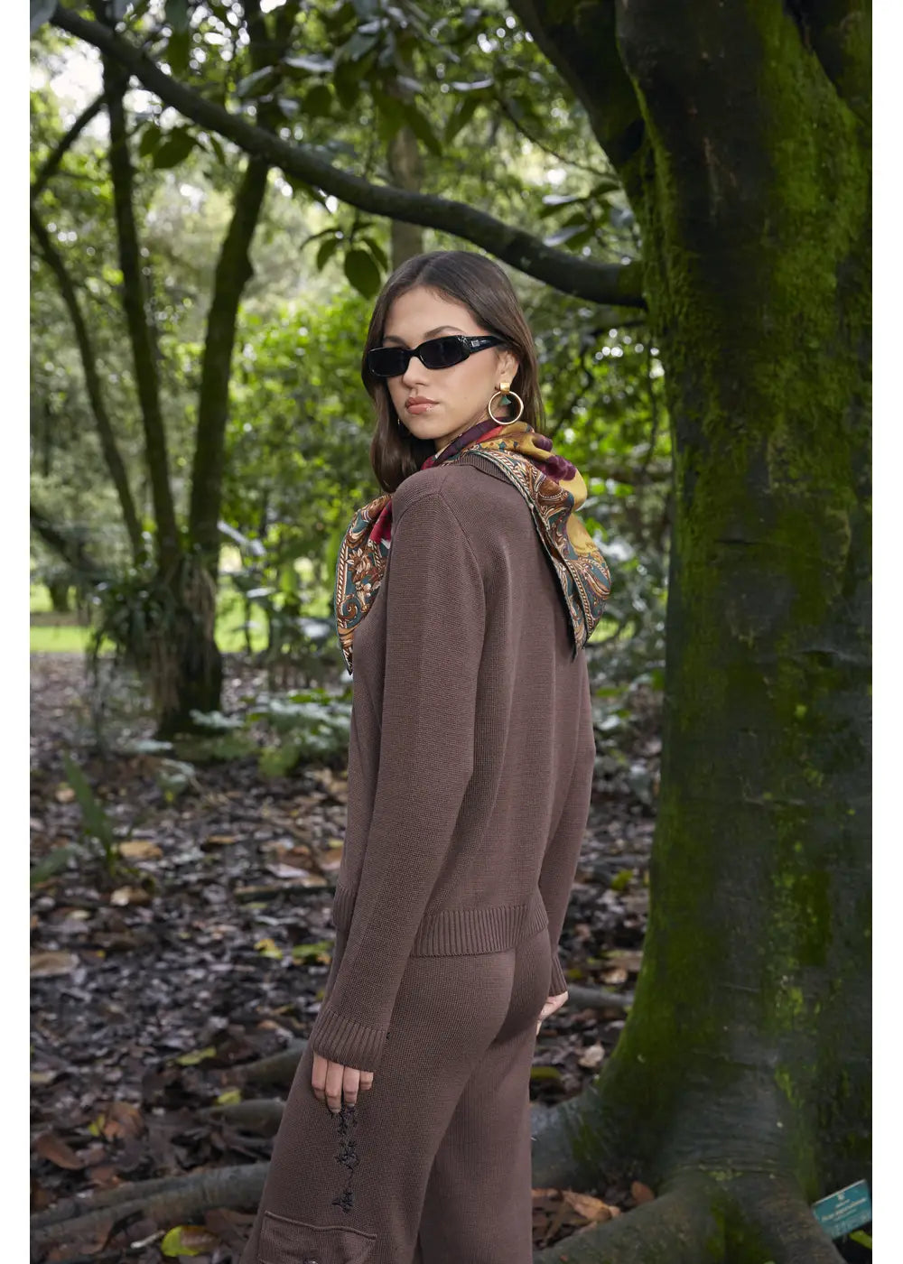 CARDIGAN ALBA en CACAO - Vista lateral | ZEPHIR