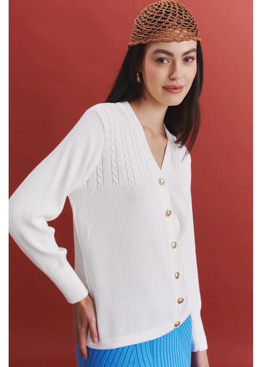 CARDIGAN AMARENA BLANCO