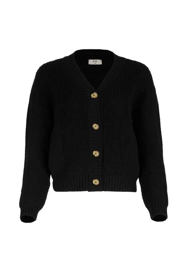 CARDIGAN AMBAR en NEGRO - Vista frontal | ZEPHIR