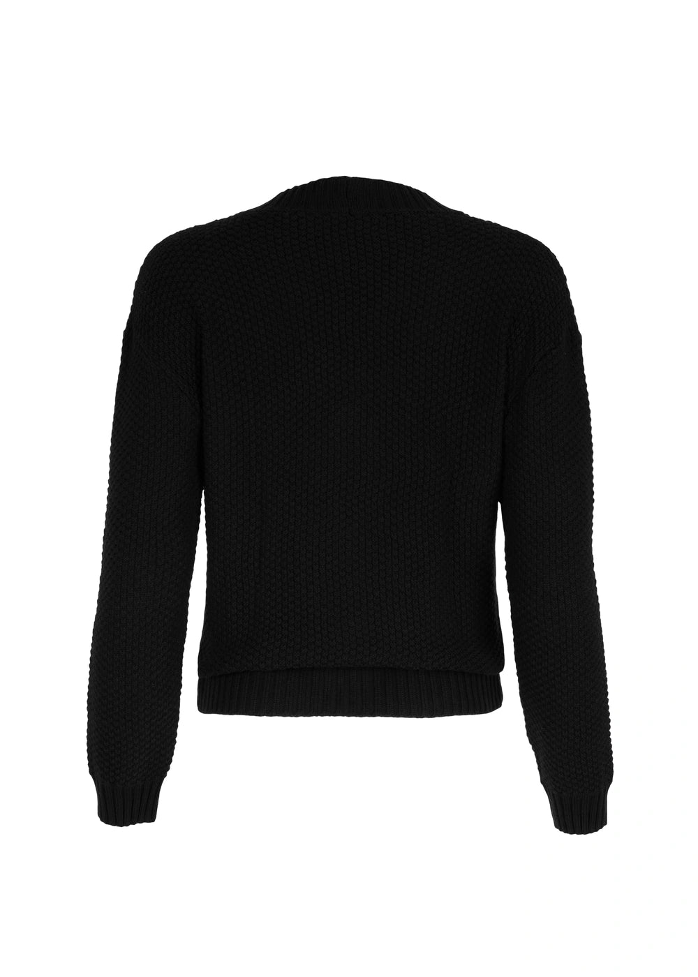 CARDIGAN AMBAR en NEGRO - Vista de espalda | ZEPHIR