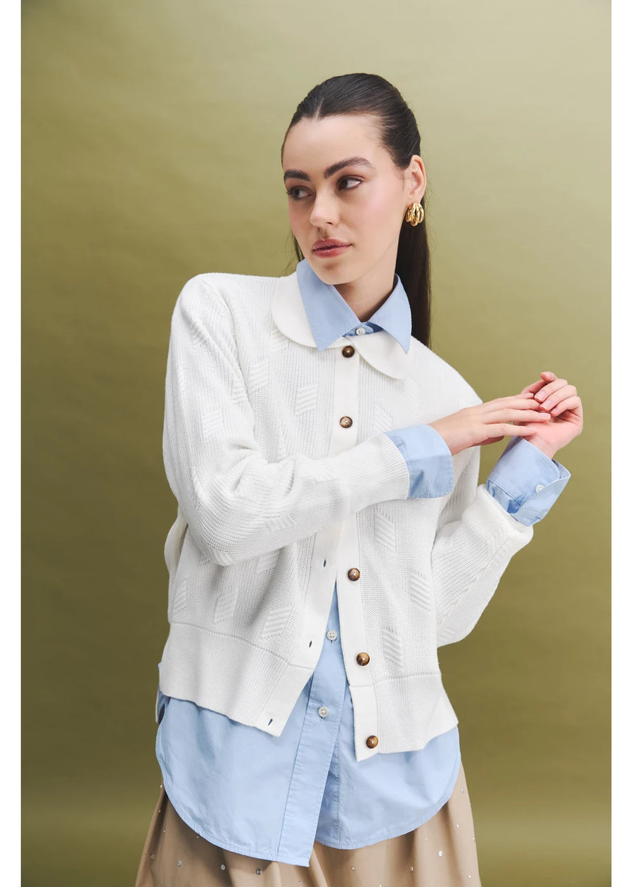 CARDIGAN AMIRI BLANCO