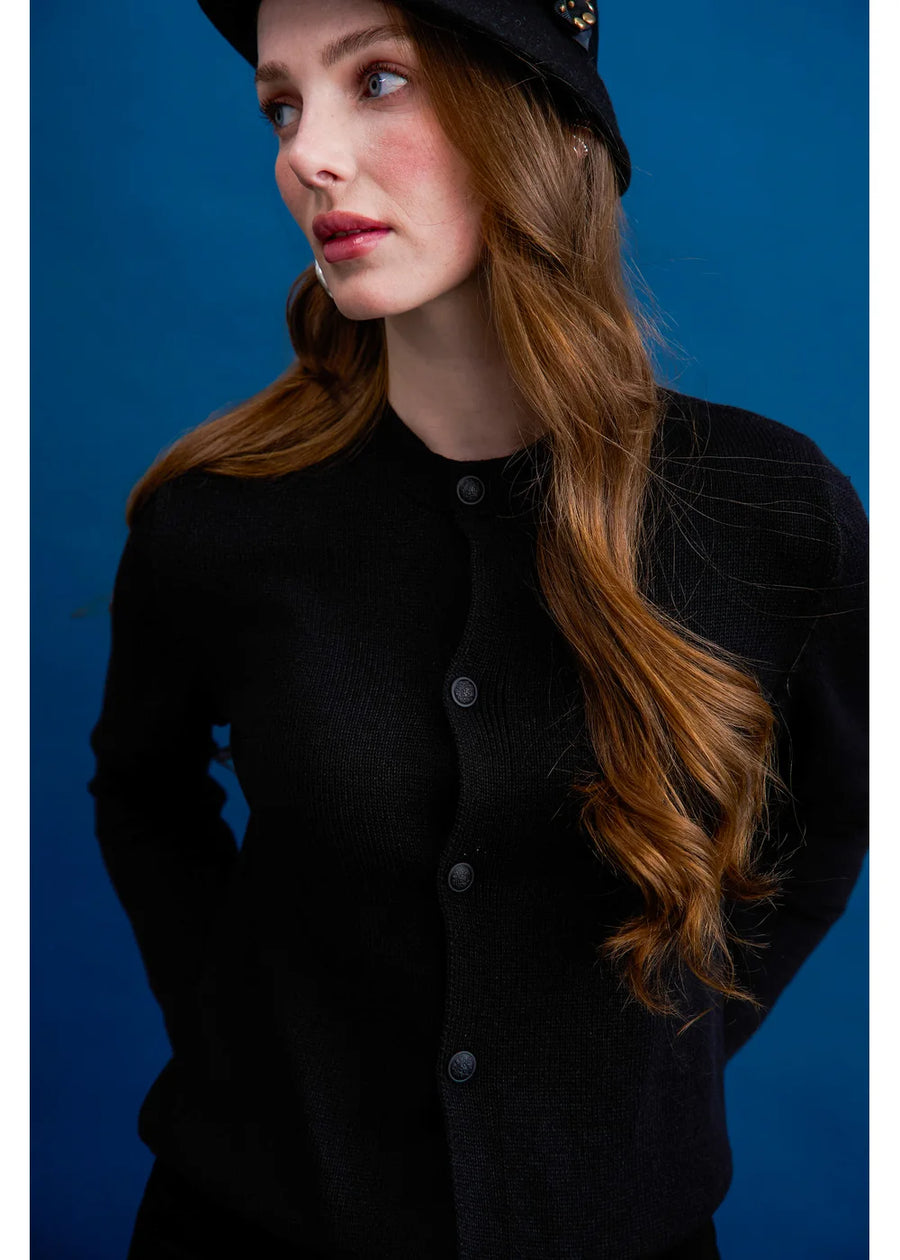 CARDIGAN ANORA NEGRO