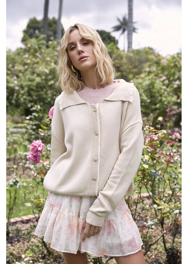 CARDIGAN ATENA en SHELL - Vista frontal | ZEPHIR