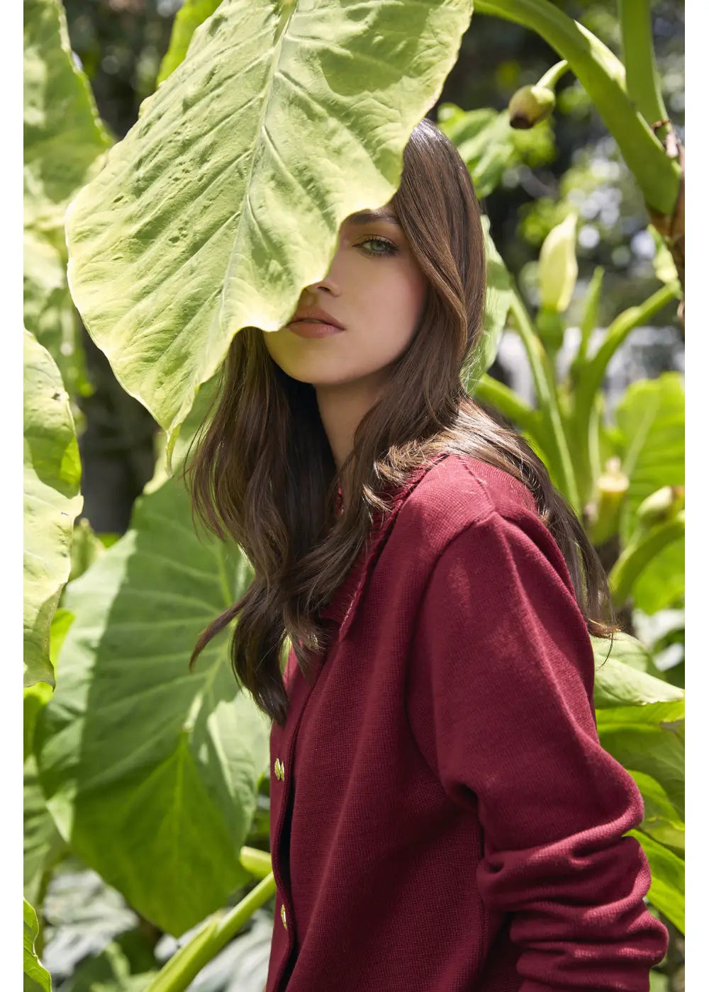 CARDIGAN BAHARI en VINO - Look de estilo 4 | ZEPHIR