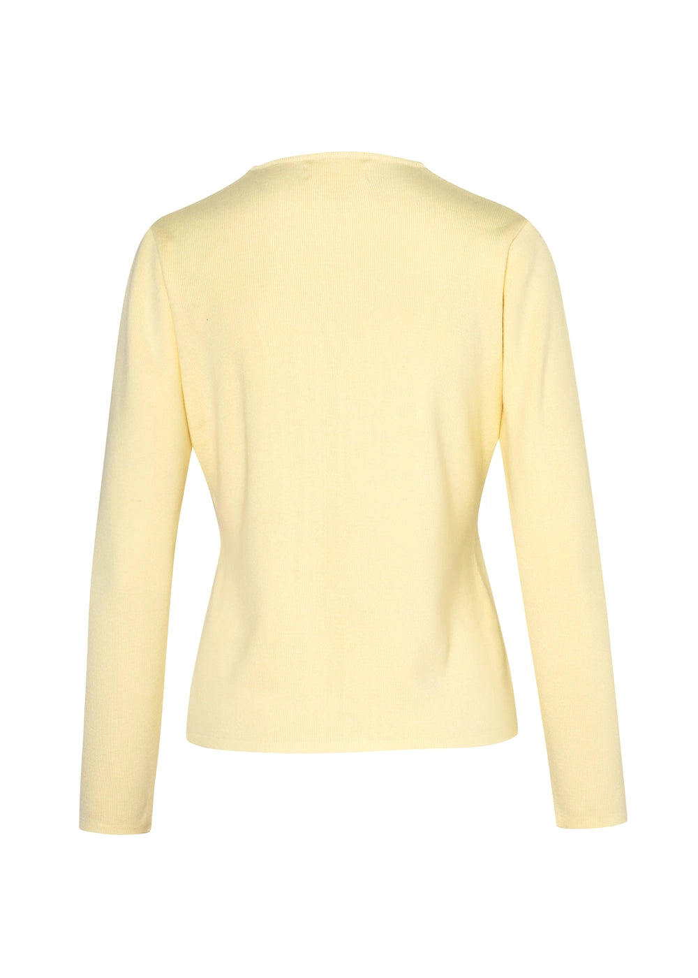 CARDIGAN BASICO en AMARILLO - Vista de espalda | ZEPHIR