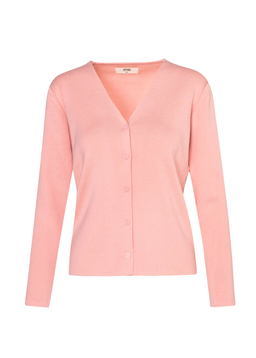 CARDIGAN BASICO en CEREZO - Vista frontal | ZEPHIR