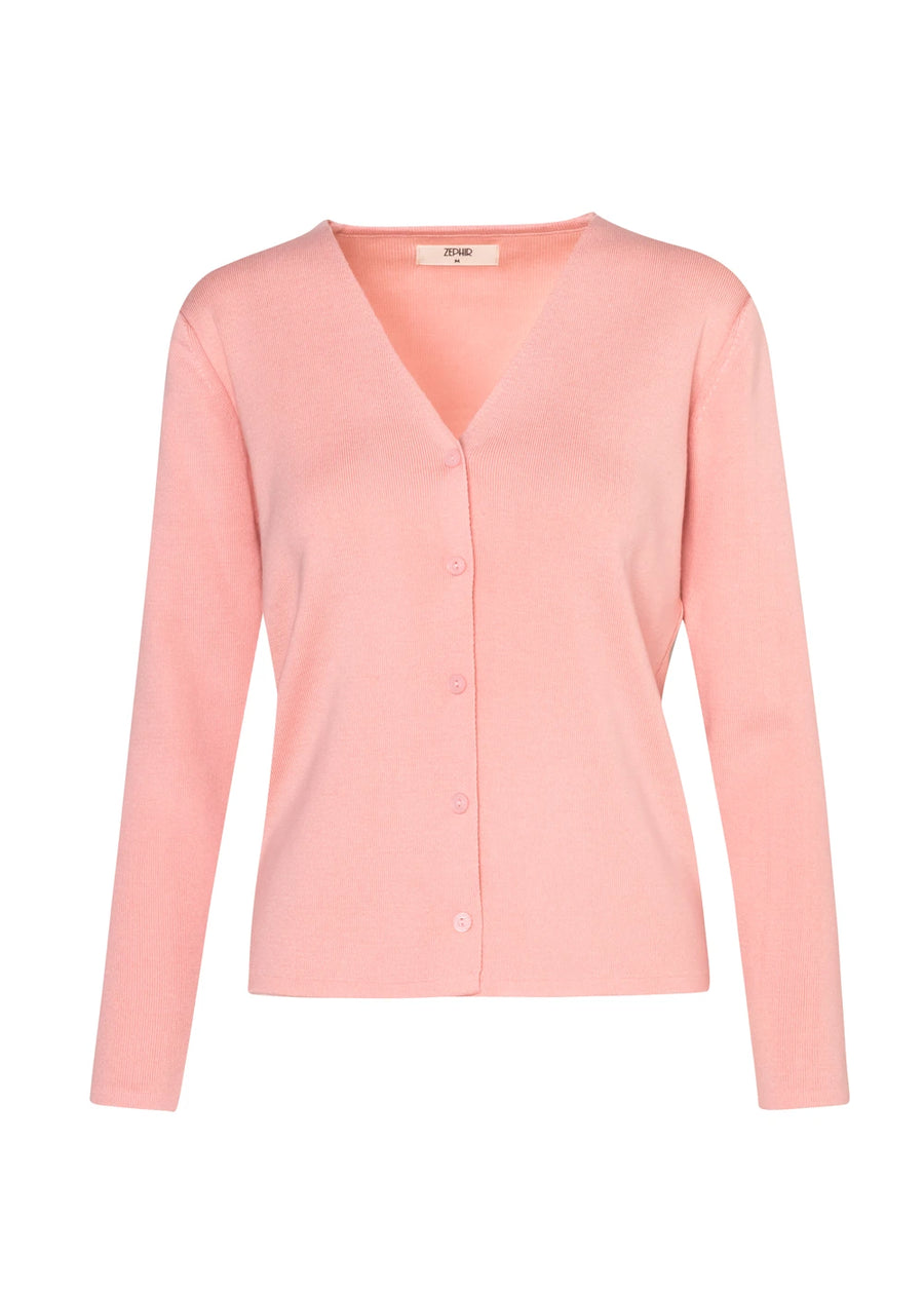 CARDIGAN BASICO CEREZO