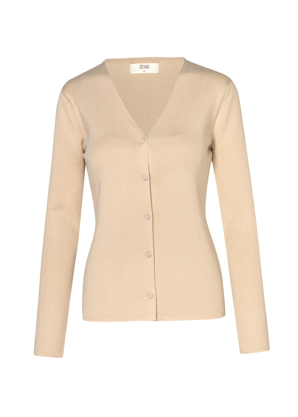 CARDIGAN BASICO en HABANO - Vista frontal | ZEPHIR
