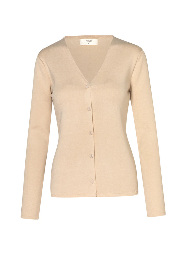 CARDIGAN BASICO en HABANO - Vista frontal | ZEPHIR