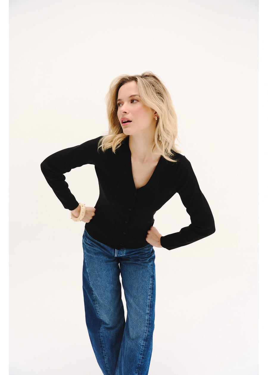 CARDIGAN BASICO NEGRO