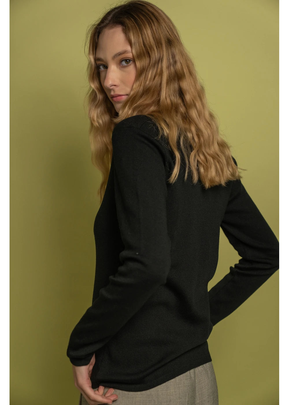 CARDIGAN BASICO en NEGRO - Look de estilo 4 | ZEPHIR