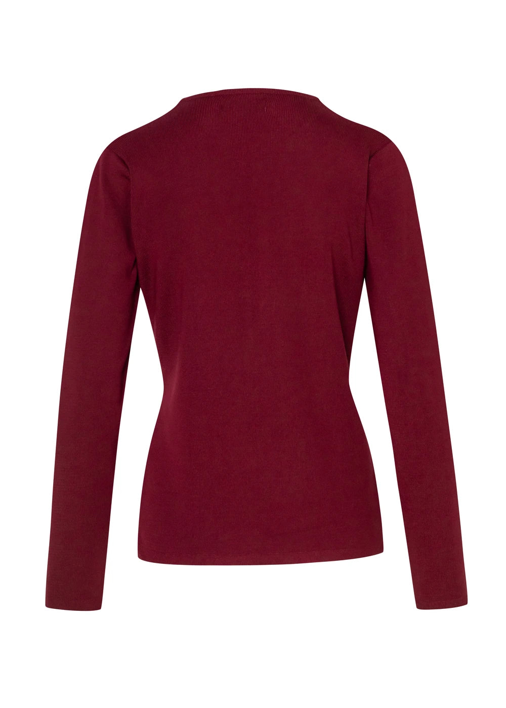 CARDIGAN  BASICO en VINO - Vista de espalda | ZEPHIR