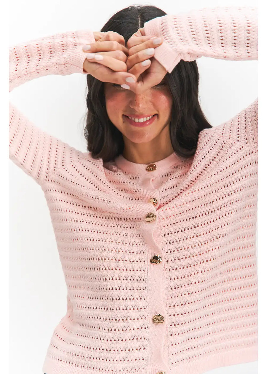 CARDIGAN CANDICE PINK BLUSH