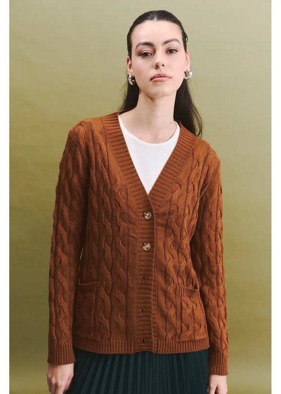CARDIGAN CELIA LADRILLO