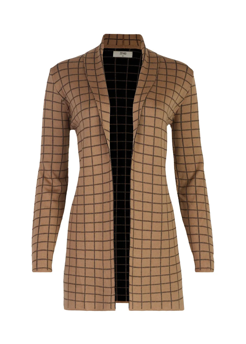 CARDIGAN CHESS en CHAI - Vista frontal | ZEPHIR