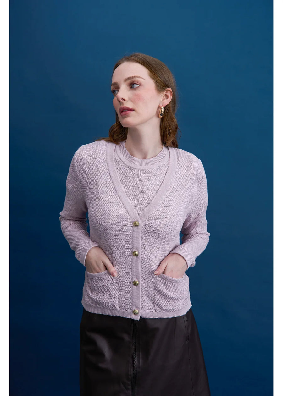 CARDIGAN CHIARA PINK BLUSH