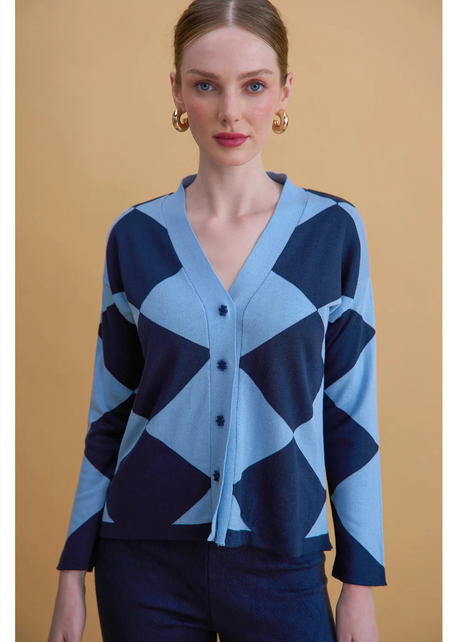 CARDIGAN DESTINY AZUL OSCURO