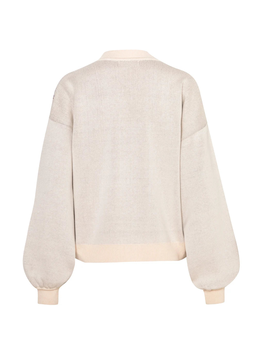 CARDIGAN EIRA en CREMA - Vista de espalda | ZEPHIR