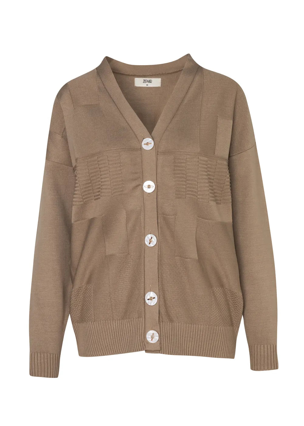 CARDIGAN ELSA en CHAI - Vista frontal | ZEPHIR