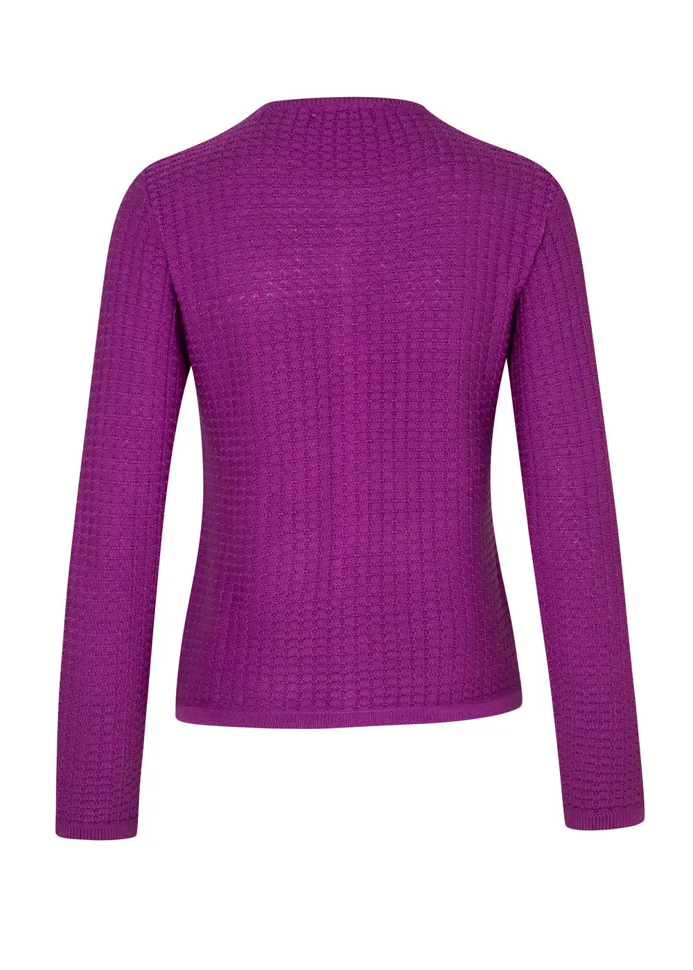 CARDIGAN ESCOCIA en MORADO - Vista de espalda | ZEPHIR