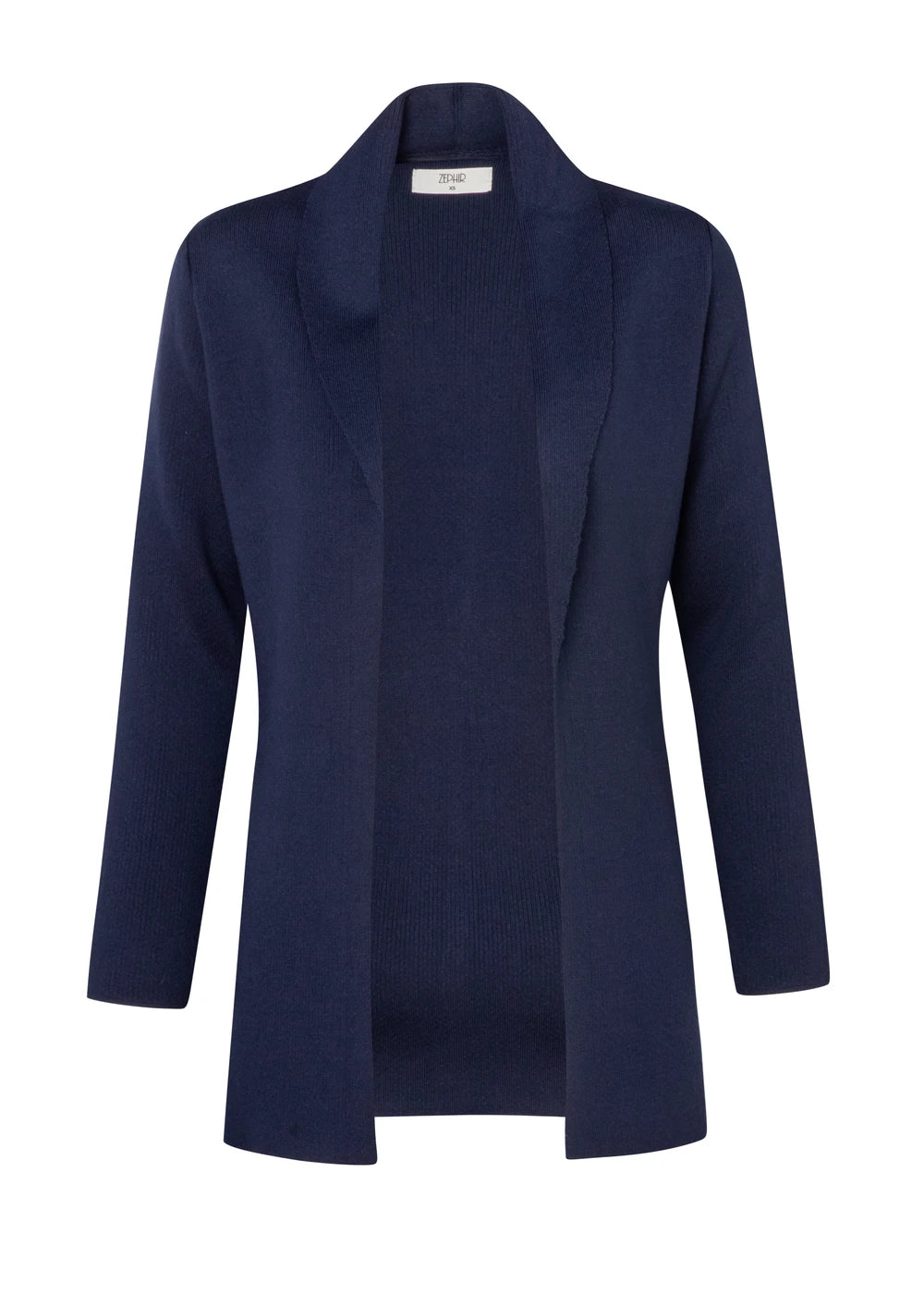CARDIGAN IMPACTO en AZUL OSCURO - Vista frontal | ZEPHIR